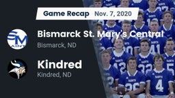 Recap: Bismarck St. Mary's Central  vs. Kindred  2020