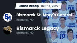 Recap: Bismarck St. Mary's Central  vs. Bismarck Legacy  2022