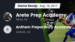 Recap: Arete Prep Academy vs. Anthem Preparatory Academy 2017