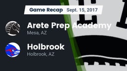 Recap: Arete Prep Academy vs. Holbrook  2017