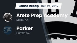 Recap: Arete Prep Academy vs. Parker  2017