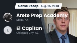 Recap: Arete Prep Academy vs. El Capitan  2018
