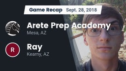 Recap: Arete Prep Academy vs. Ray  2018