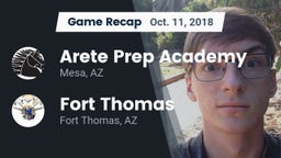 Recap: Arete Prep Academy vs. Fort Thomas  2018