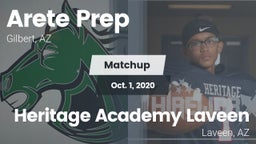 Matchup: Arete Prep vs. Heritage Academy Laveen 2020