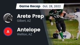 Recap: Arete Prep vs. Antelope  2022