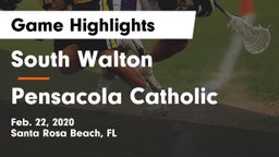 South Walton  vs Pensacola Catholic  Game Highlights - Feb. 22, 2020