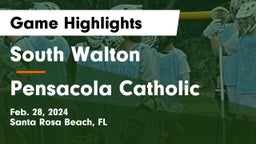 South Walton  vs Pensacola Catholic  Game Highlights - Feb. 28, 2024