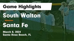 South Walton  vs Santa Fe  Game Highlights - March 8, 2024