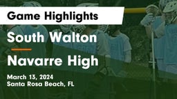 South Walton  vs Navarre High Game Highlights - March 13, 2024