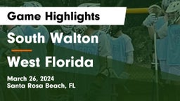 South Walton  vs West Florida  Game Highlights - March 26, 2024
