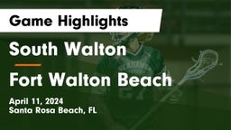South Walton  vs Fort Walton Beach  Game Highlights - April 11, 2024