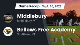 Recap: Middlebury  vs. Bellows Free Academy  2022