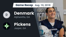 Recap: Denmark  vs. Pickens  2018