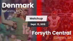 Matchup: Denmark  vs. Forsyth Central  2019