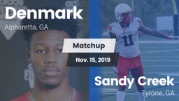 Matchup: Denmark  vs. Sandy Creek  2019