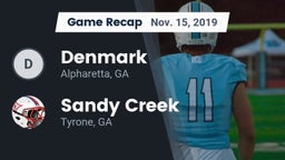 Recap: Denmark  vs. Sandy Creek  2019