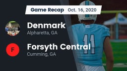 Recap: Denmark  vs. Forsyth Central  2020