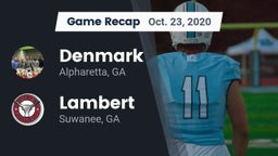 Recap: Denmark  vs. Lambert  2020