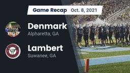 Recap: Denmark  vs. Lambert  2021