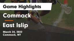 Commack  vs East Islip  Game Highlights - March 24, 2022