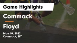Commack  vs Floyd Game Highlights - May 10, 2022