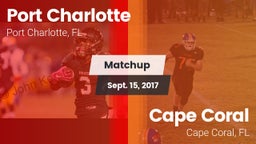 Matchup: Port Charlotte vs. Cape Coral  2017
