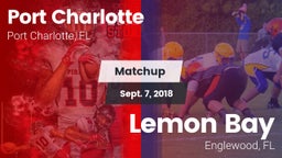 Matchup: Port Charlotte vs. Lemon Bay  2018