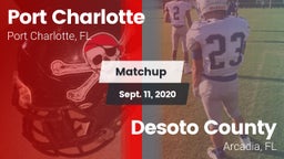 Matchup: Port Charlotte vs. Desoto County  2020