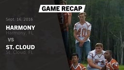 Recap: Harmony  vs. St. Cloud  2016