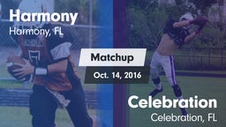 Matchup: Harmony vs. Celebration  2016