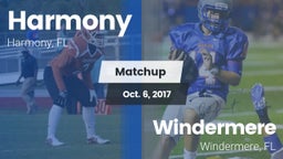 Matchup: Harmony vs. Windermere  2017