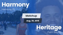 Matchup: Harmony vs. Heritage  2019