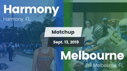 Matchup: Harmony vs. Melbourne  2019