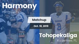 Matchup: Harmony vs. Tohopekaliga  2019