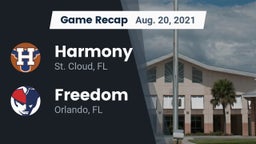 Recap: Harmony  vs. Freedom  2021