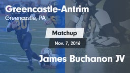 Matchup: Greencastle-Antrim vs. James Buchanon JV 2016