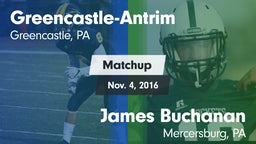 Matchup: Greencastle-Antrim vs. James Buchanan  2016