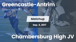 Matchup: Greencastle-Antrim vs. Chambersburg High JV 2017