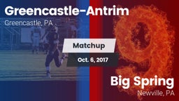 Matchup: Greencastle-Antrim vs. Big Spring  2017