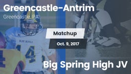 Matchup: Greencastle-Antrim vs. Big Spring High JV 2017