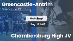 Matchup: Greencastle-Antrim vs. Chambersburg High JV 2018