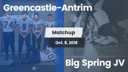 Matchup: Greencastle-Antrim vs. Big Spring JV 2018