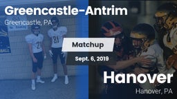 Matchup: Greencastle-Antrim vs. Hanover  2019