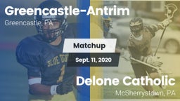 Matchup: Greencastle-Antrim vs. Delone Catholic  2020