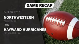 Recap: Northwestern  vs. Hayward Hurricanes  2016