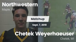 Matchup: Northwestern vs. Chetek Weyerhaeuser  2018