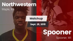 Matchup: Northwestern vs. Spooner  2018