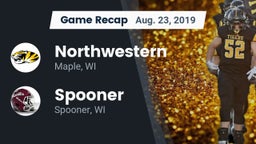Recap: Northwestern  vs. Spooner  2019