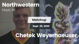 Matchup: Northwestern vs. Chetek Weyerhaeuser  2020